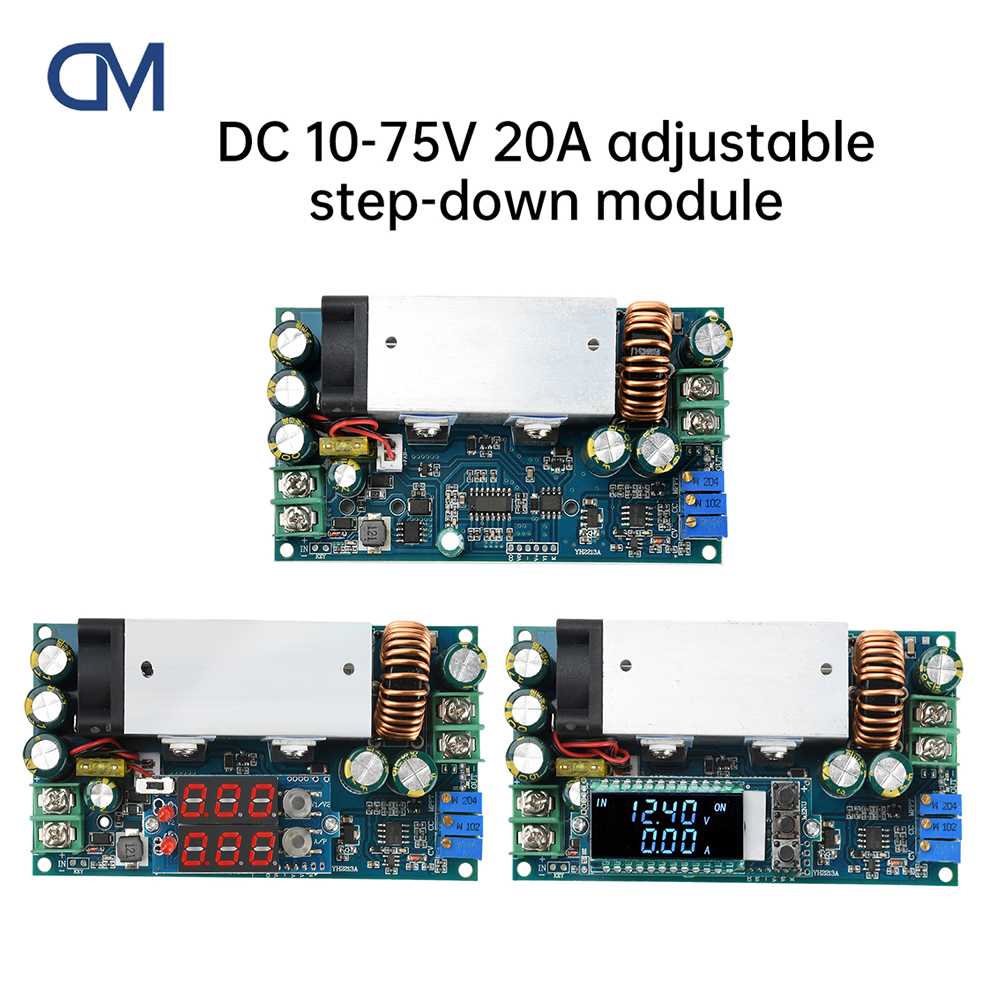 Drone Solar Charger - DC 10-75V 20A Adjustable Buck Module