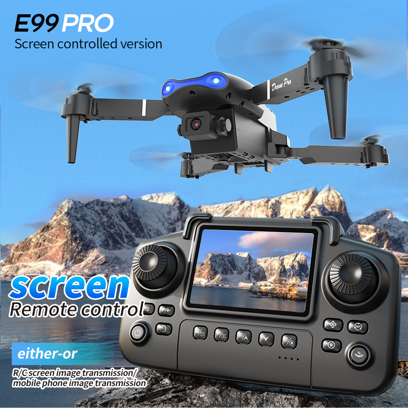 Drone Controller Screen - E99 PRO Drone Screen Control Aerial