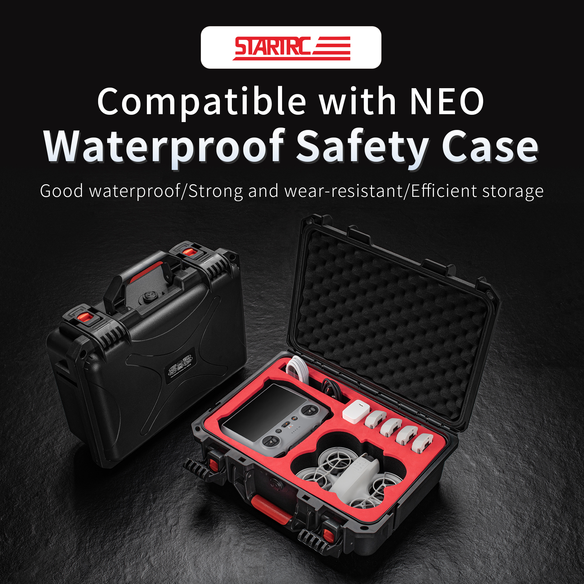 Portable Hard Waterproof Case  – Drone Charging Hub Bewertung und Preis