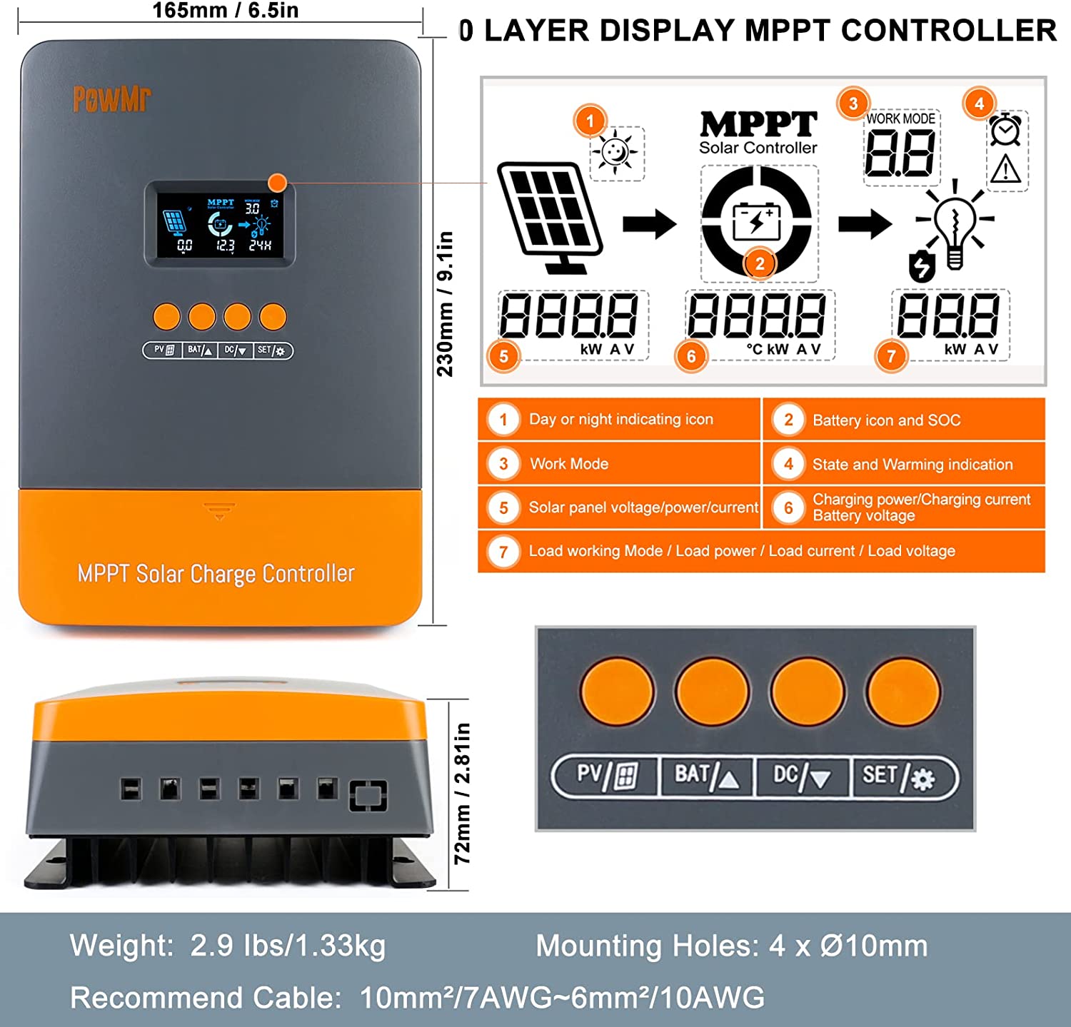 PowMr MPPT 60A Solar Charger C – Drone Solar Charger Bewertung und Preis