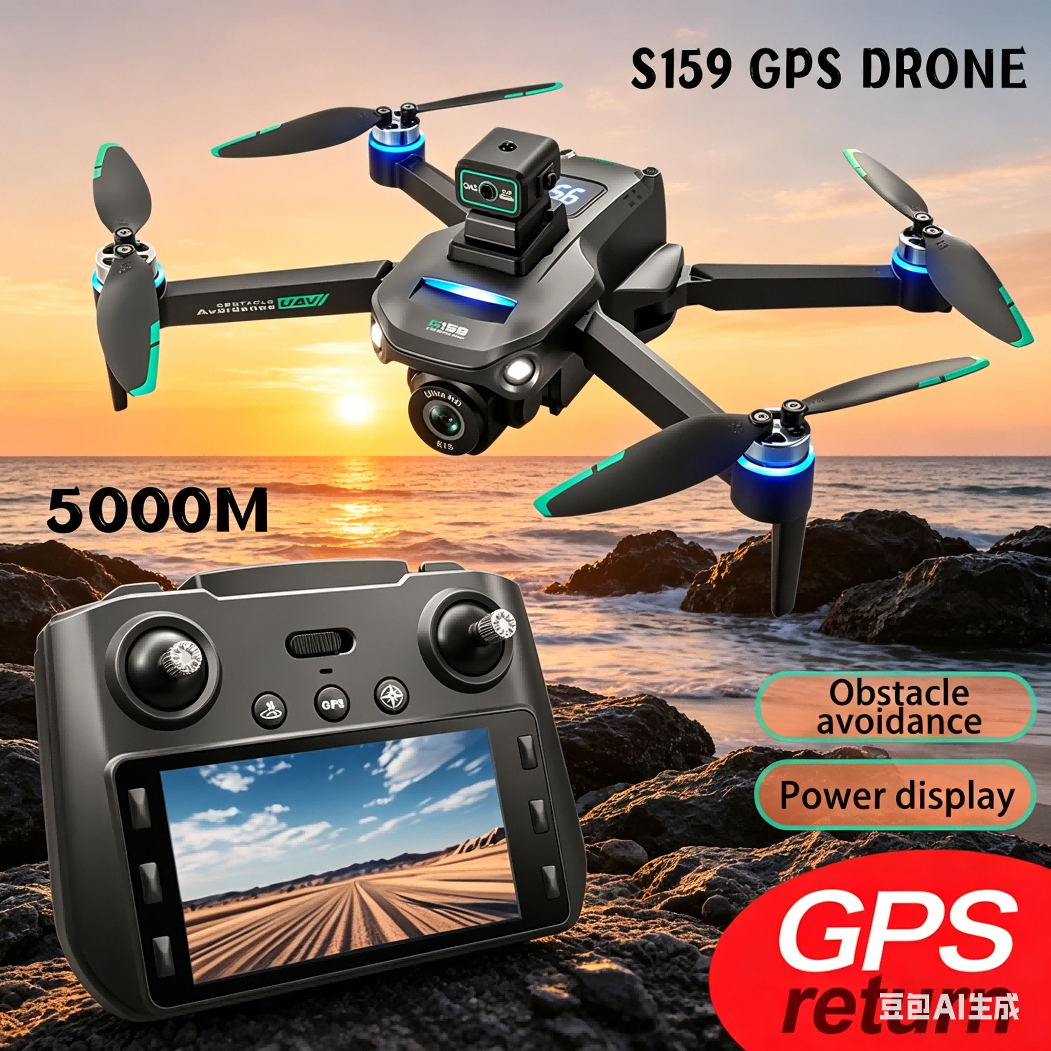 S159 GPS Drone 4K Profesional  – Drone Controller Screen Bewertung und Preis